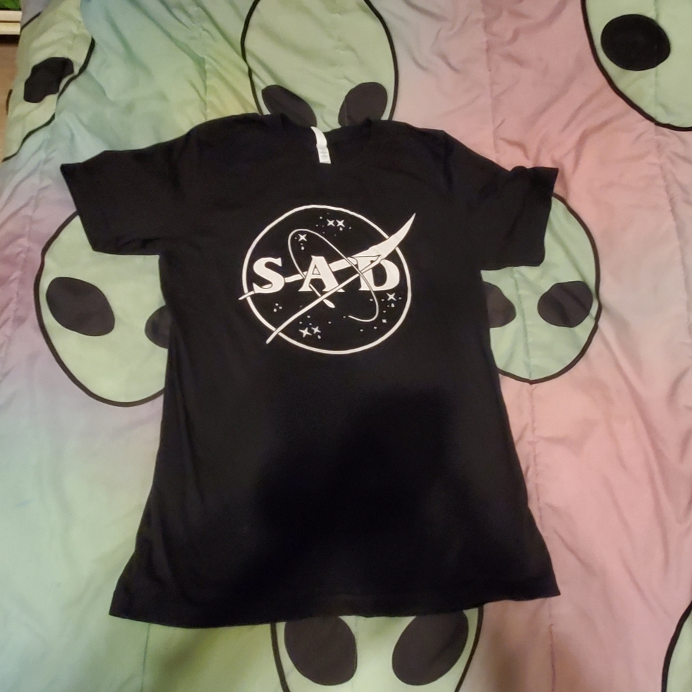 Sad NASA space t shirt